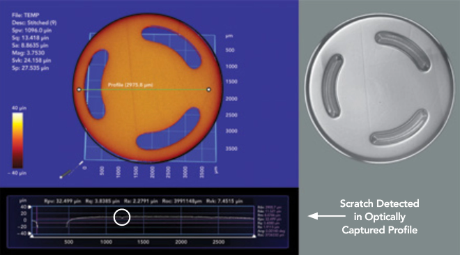 Surface-Analysis surface analysis of valve rotor seal