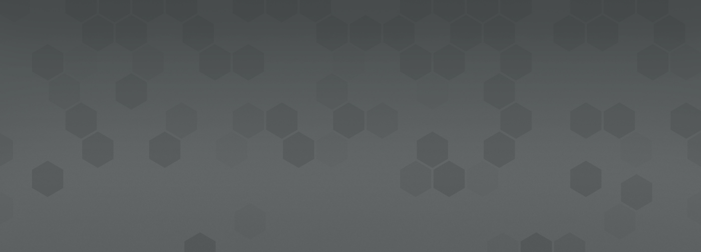 dark gray header banner with IDEX hex pattern