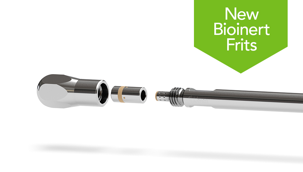 new bioinert frits for 1.0 mm column