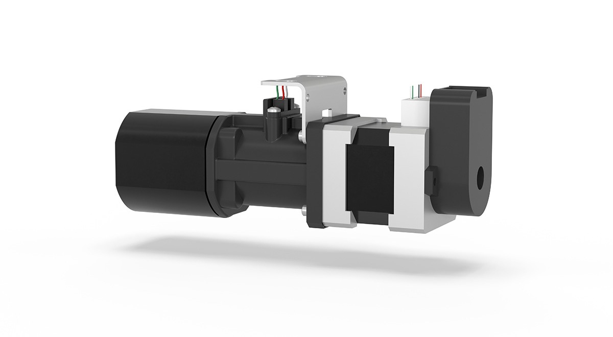 DRB-2500 pump with encoder side