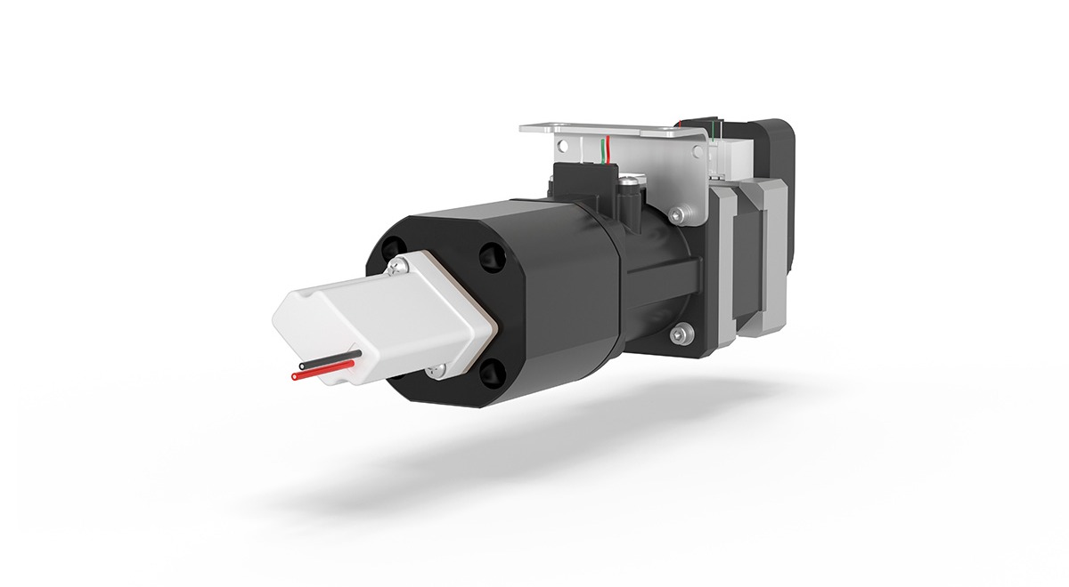 DRB-2500 pump with encoder and solenoid valve front