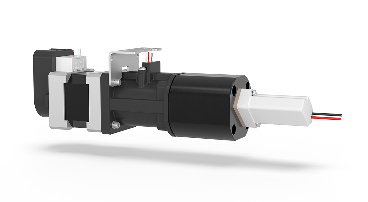 DRB-2500 pump with encoder and solenoid valve side