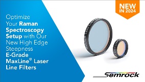 New E-Grade MaxLine Laser Line Filters