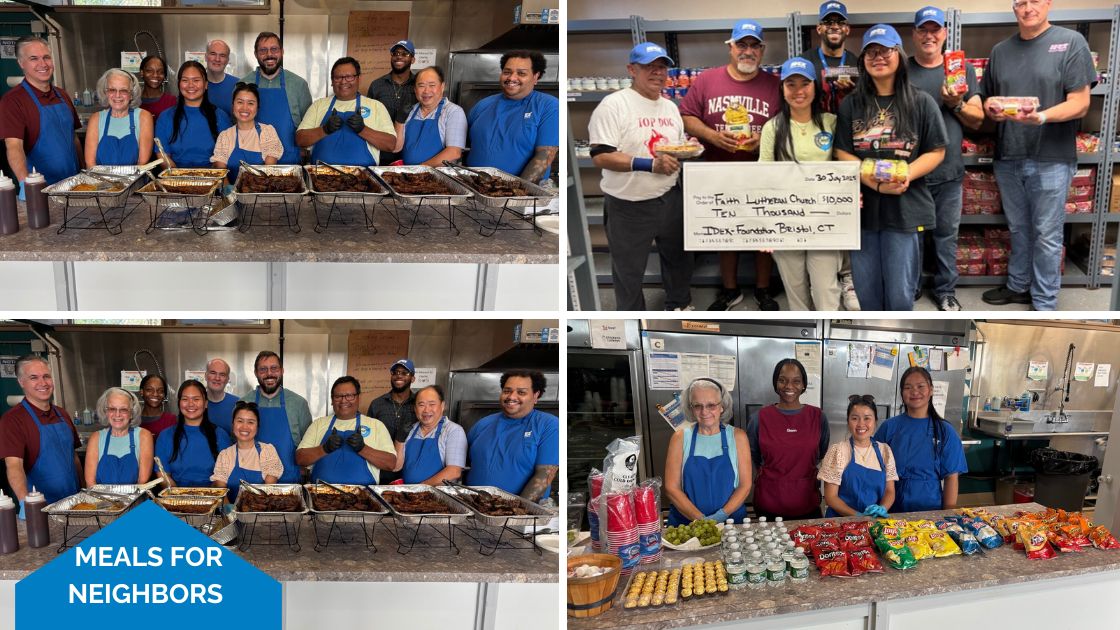 Employees in Bristol volunteer for Meals for Neighbors