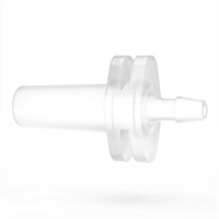 Idex Barbed Luer Adapter, Polypropylene, 0.071 Bore, Male Luer Lock x  3/32 Hose Barb; 1/EA from Cole-Parmer