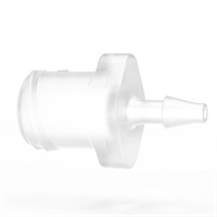 Idex Barbed Luer Adapter, Polypropylene, 0.071 Bore, Male Luer Lock x  3/32 Hose Barb; 1/EA from Cole-Parmer