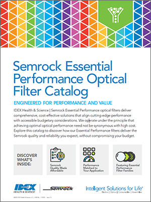 essential performance optical filter catalog thumbnail